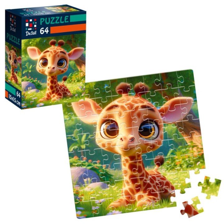 Пазли "De.tail. Малий жираф" 64 деталі