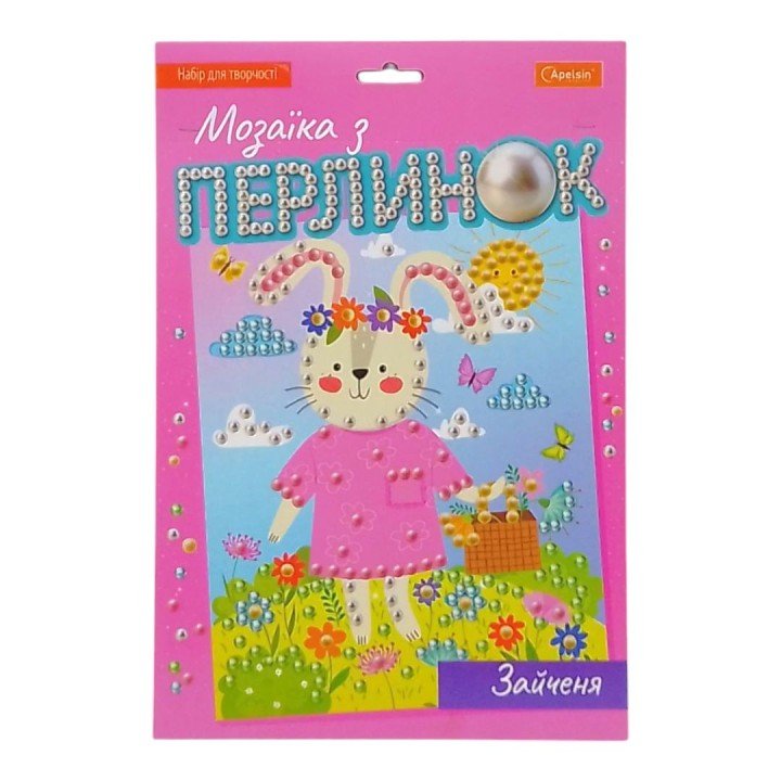 Набір для творчості "Мозаїка з перлинок - Зайченя"