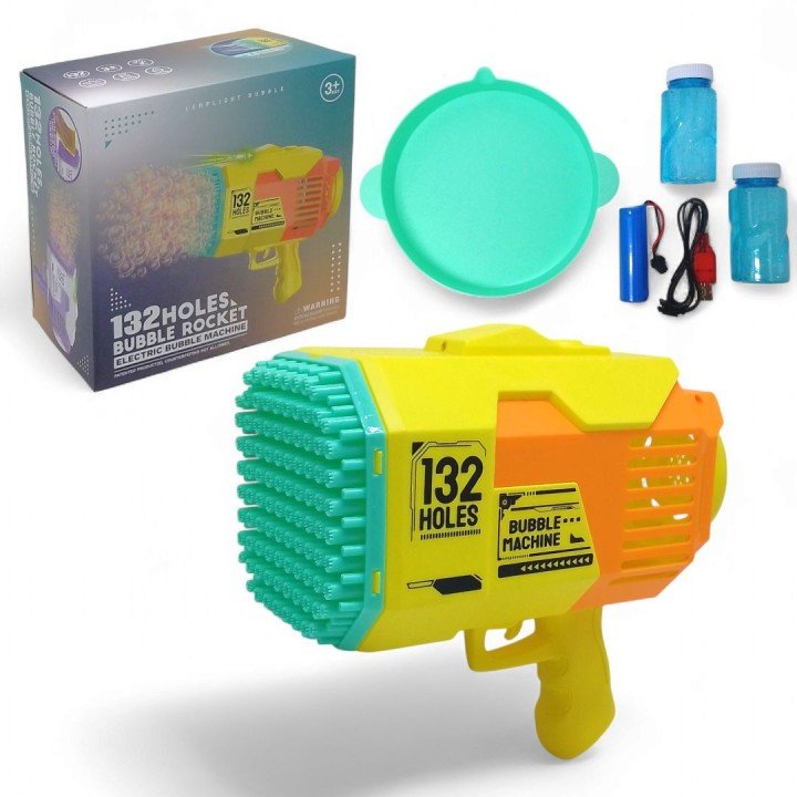 Мильні бульбашки "Bubble Rocket", 132 отвори, акумулятор