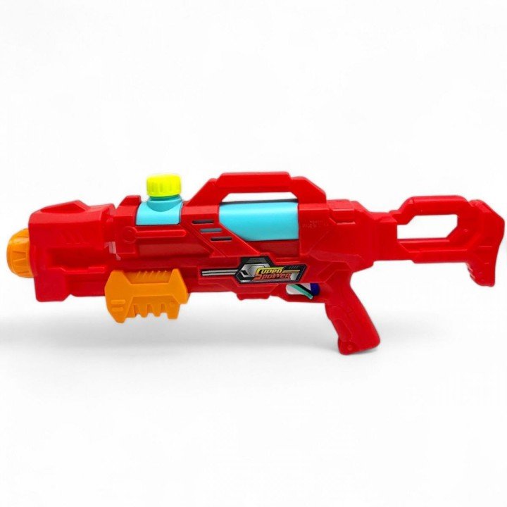 Водна зброя (пістолет) з накачкою, 48 см, червоний