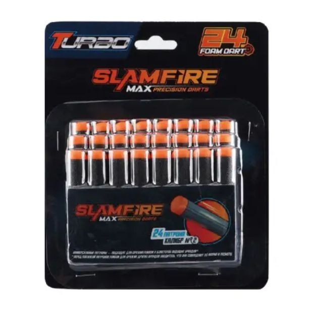 Набір мʼяких набоїв, 24 штуки, 7,2 х 1,3 см