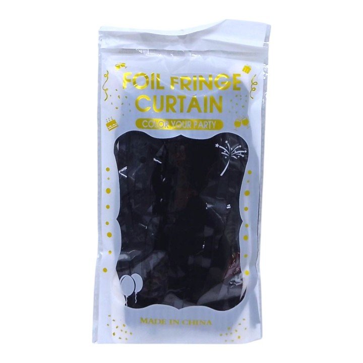 Фотозона-шторка "Дощик", 1х2 м, 1,6 мкр (чорний)