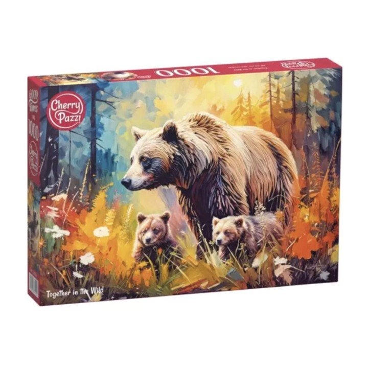 Пазли "Ведмедиця з ведмежатами" на 1000 елементів