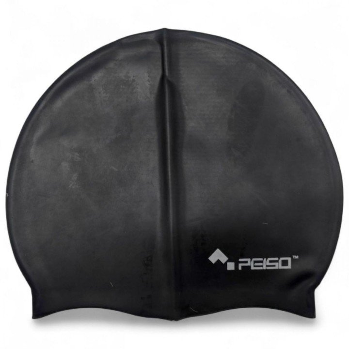 Шапочка для плавання, силіконова, 14+ (чорна)