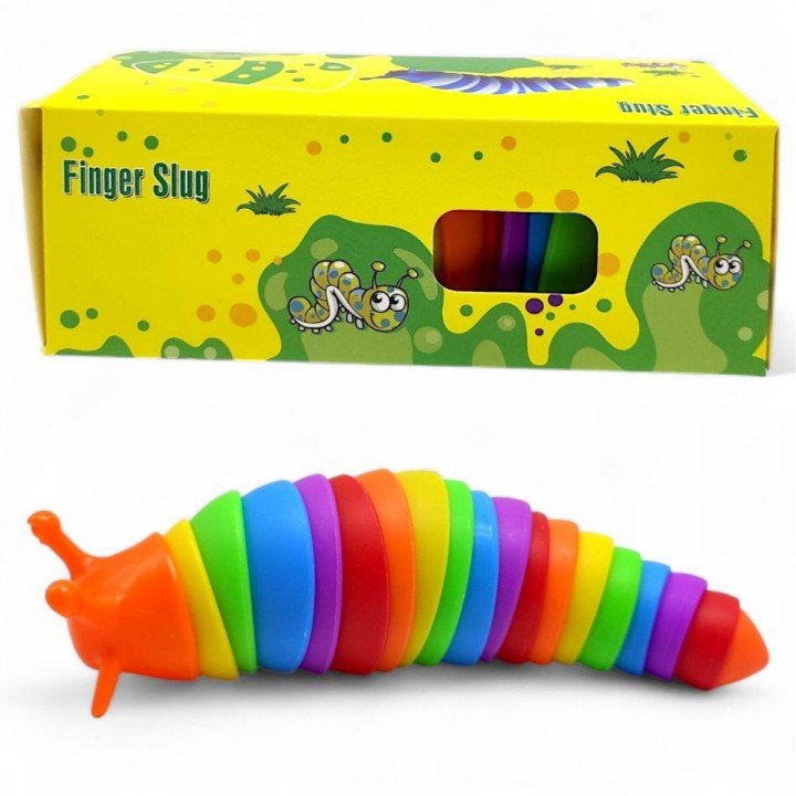 Іграшка антистрес "Равлик" 17 см веселка