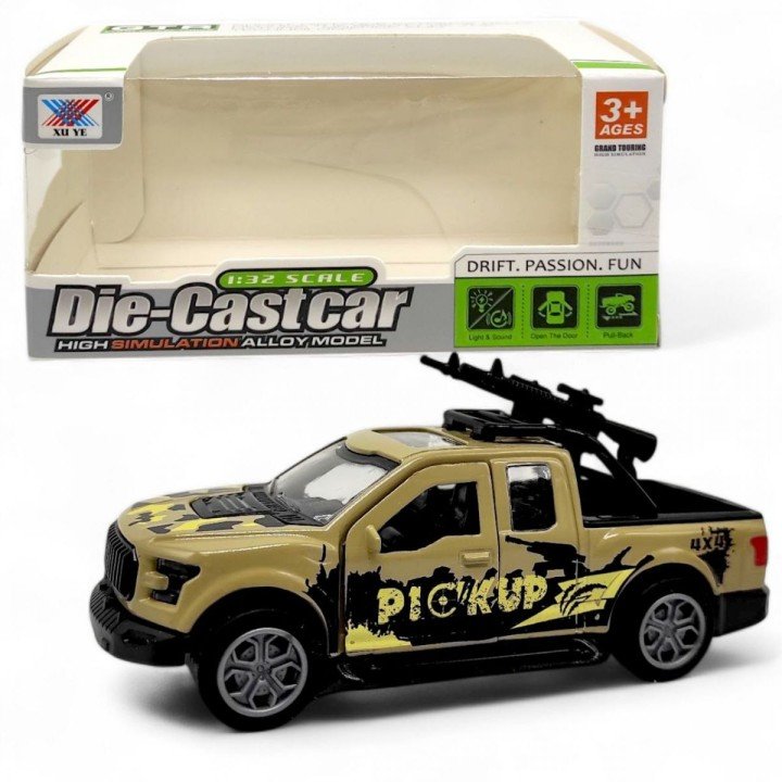 Машинка металева військовий джип (БЕЖЕВИЙ)