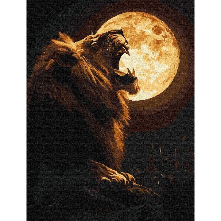 Картина за номерами "Нічний хижак", 30х40 см