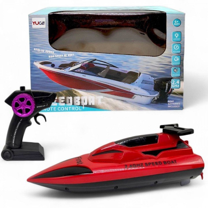 Катер на радіокеруванні (червоний) 28 см (акумулятор)