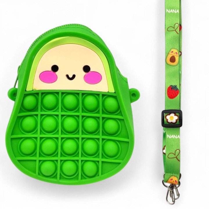 Дитяча сумочка POP IT (силікон) зелений