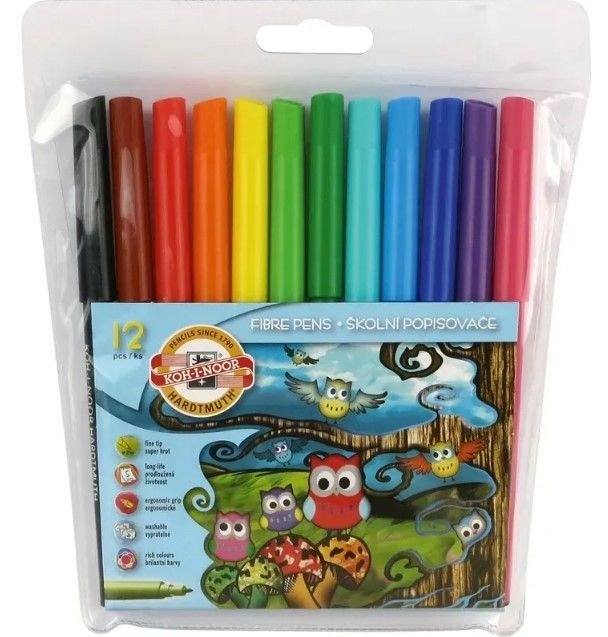 Фломастери "Совенята", набір 12 кольорів