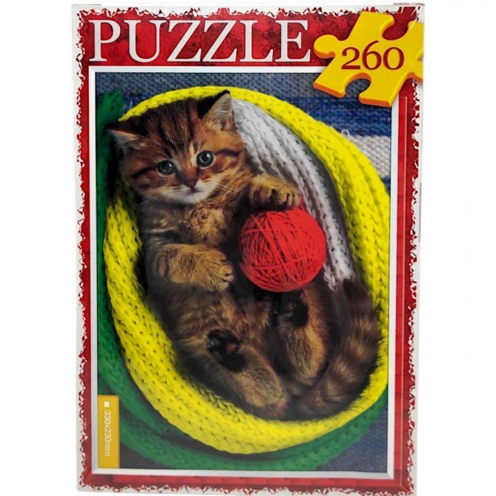 ПАЗЛИ 260 ЕЛЕМЕНТІВ "КОШЕНЯ З КЛУБОЧКОМ"