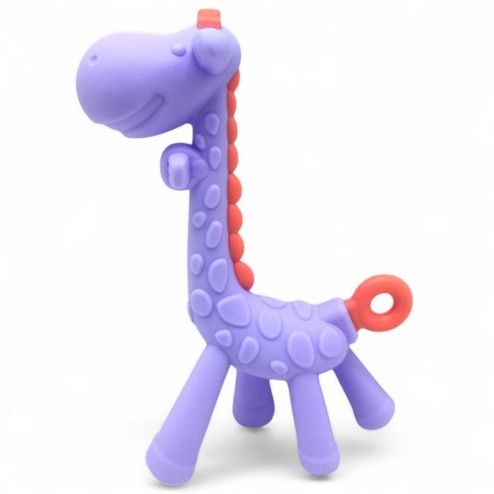 Прорізувач силіконовий "Жираф" (фіолетовий)