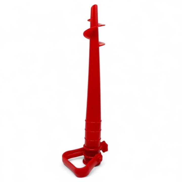 БУР ДЛЯ ПІСКУ, КРІПЛЕННЯ ПАРАСОЛЬКИ, 38 cм (ЧЕРВОНИЙ)