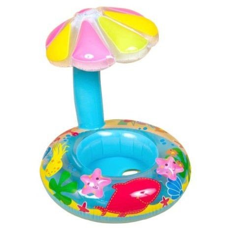 Надувне коло з сидінням Пальма 60 см (БЛАКИТНЕ) малюнок може відрізнятися