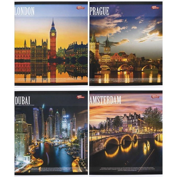 Зошит кольоровий 96 аркушів, лінія