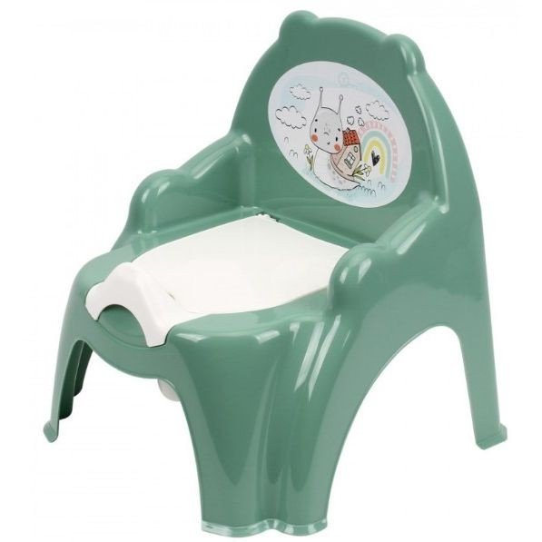 Горщик дитячий, пластиковий, "Равлик" (бірюзовий)