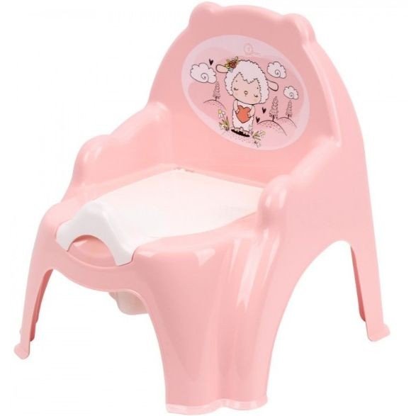 Горщик дитячий, пластиковий, "Овечка" (рожевий)