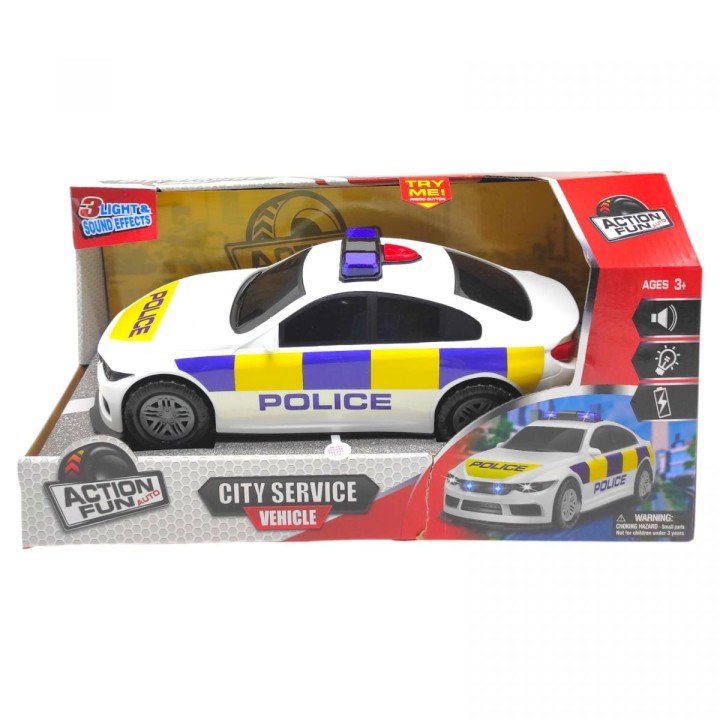 ІНЕРЦІЙНА МАШИНКА ЗІ СВІТЛ. ТА ЗВУК. ЕФЕКТАМИ "ПОЛІЦЕЙСЬКА" З БАТАРЕЙКАМИ