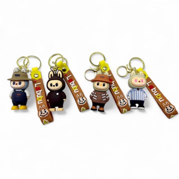 Брелок "Лабубу"  7 см гумовий (мікс видів, ціна за 1 шт)