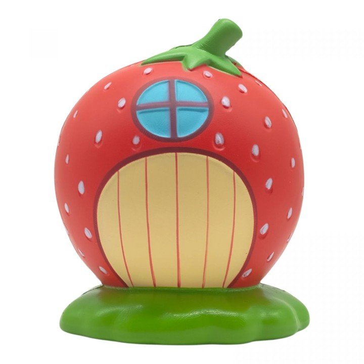 Іграшка-антистрес з ароматом Squishy Полуничний будиночок-ЧЕРВОНИЙ