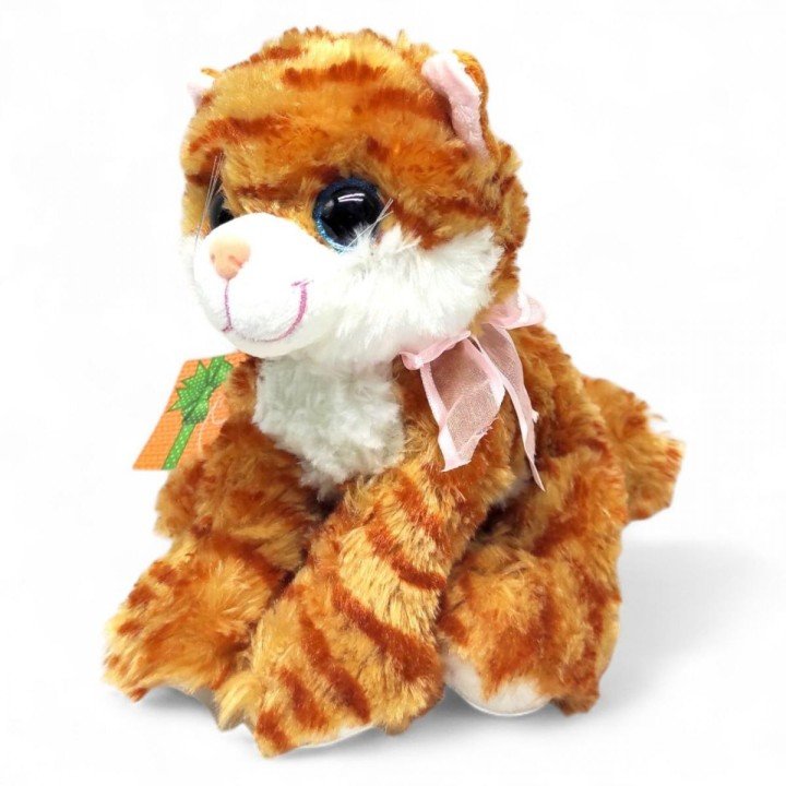 Мʼяка іграшка "Котик Мяу" 19 см (Рудий)