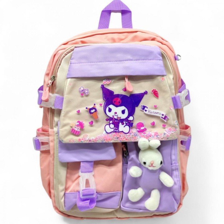 Рюкзак шкільний "САНРІО. КУРОМІ" 44х30х20 см (РОЖЕВИЙ)