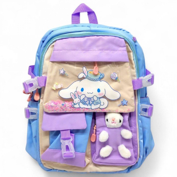 Рюкзак шкільний "Санріо. СІНАМОРОЛ" 44х30х20 см (БЛАКИТНИЙ)