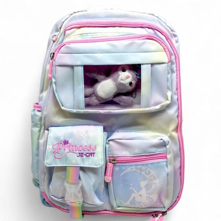 Рюкзак шкільний 30×46×17 см (БЛАКИТНИЙ)