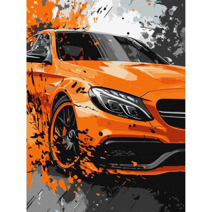 Набір для розпису по номерах "Яскрава міць" 30х40см