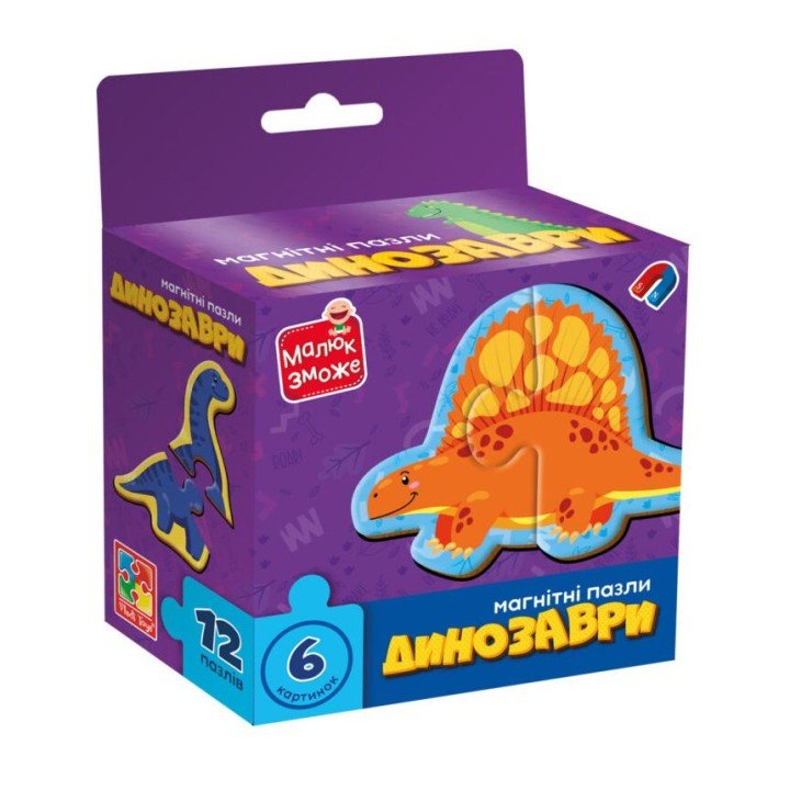 Гра розвиваюча пазли магнітні "ДИНОЗАВРИ"