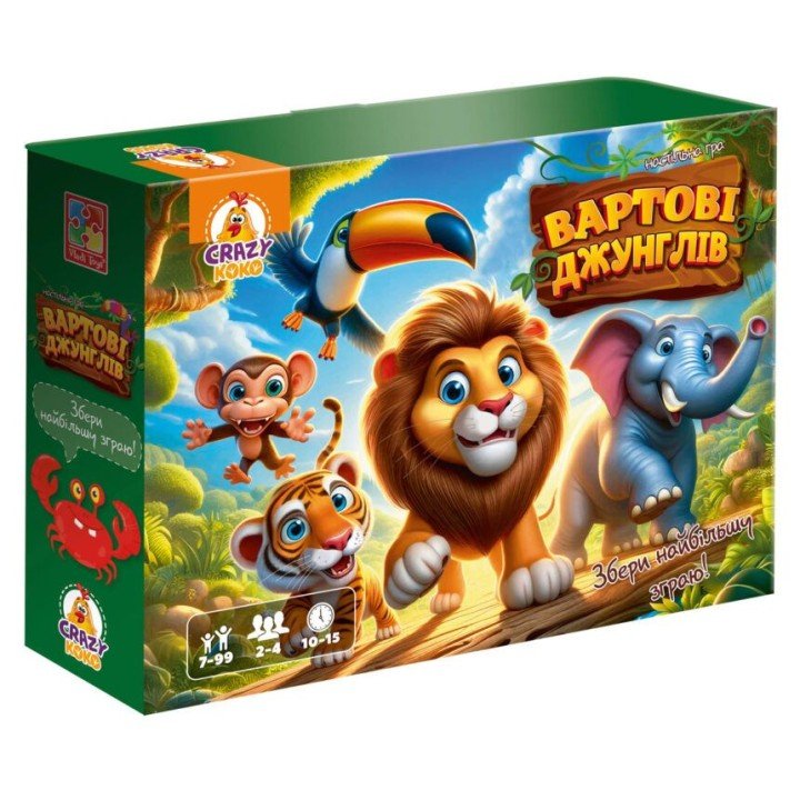 Гра настільна Vladi Toys розважальна. Вартові джунглів (укр)