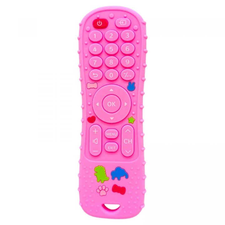 Силіконовий прорізувач Пульт (РОЖЕВИЙ)