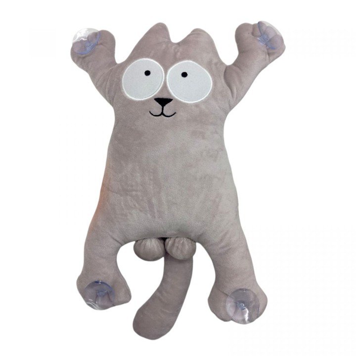 Мʼяка іграшка "Кіт Саймон" (32см) (СІРИЙ)