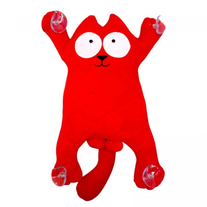 Мʼяка іграшка "Кіт Саймон" (32см) (ЧЕРВОНИЙ)