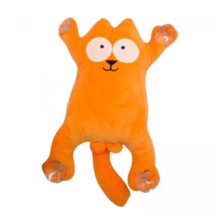 Мʼяка іграшка "Кіт Саймон" (28см) (ПОМАРАНЧЕВИЙ)