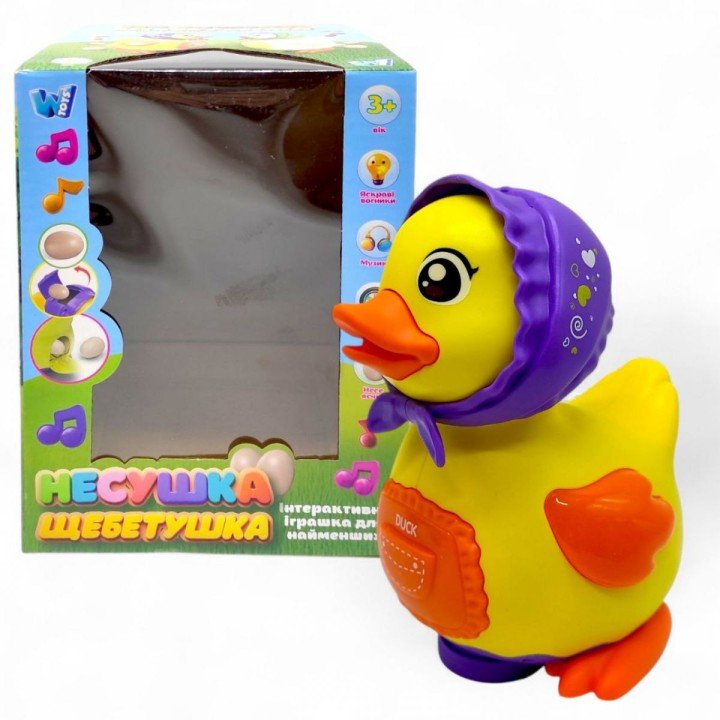 Музична КАЧЕЧКА "Несушка Щебетушка"  в коробці