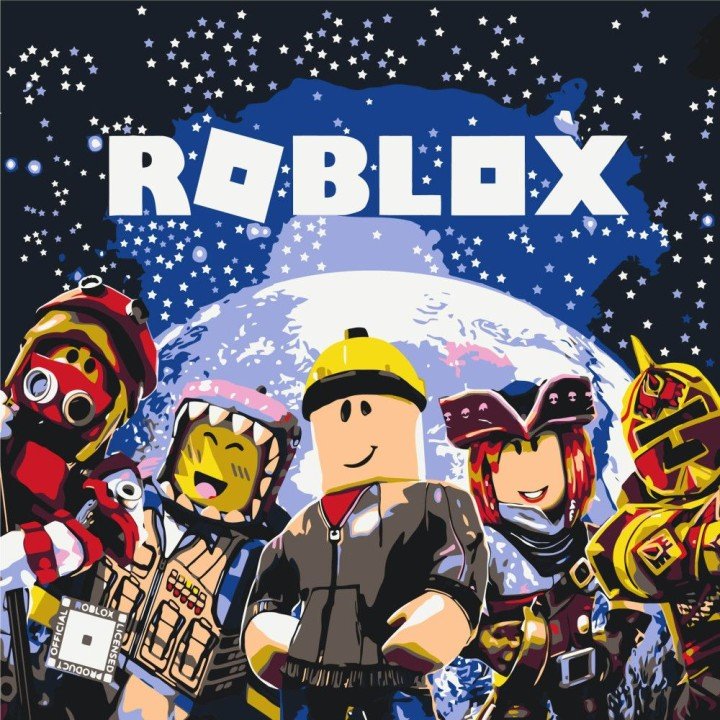 Картина за номерами "ROBLOX / РОБЛОКС" 30х30 см