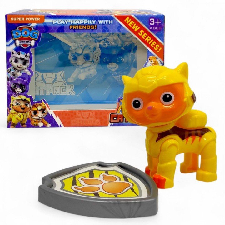 Фігурка-персонаж "Щенячий патруль" (голова обертається, висота 7.5 см, рухливі передні кінцівки, жетон кріпиться на одяг)