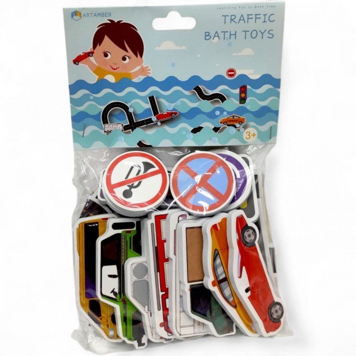 Гра для ванни (машинки, дорога, карта, в пакеті)