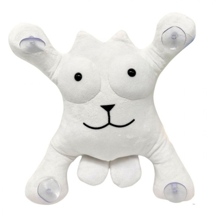 Іграшка на присосках "Кіт Саймон", білий