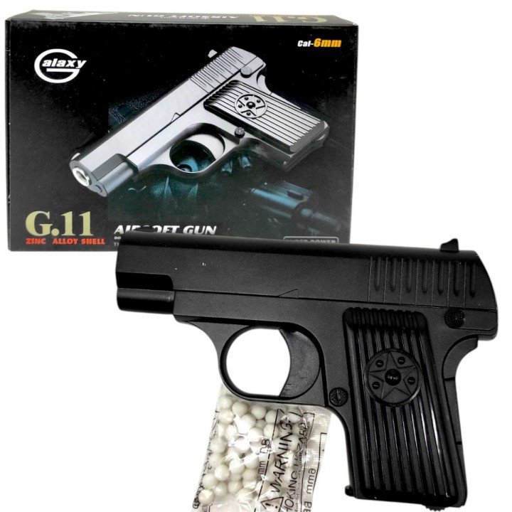 Пістолет з пульками "ТТ Galaxy" З МЕТАЛЕВИМИ ЕЛЕМЕНТАМИ