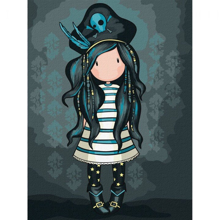 Картина за номерами "Black Pearl Santoro Gorjuss Collection" 30х40 см