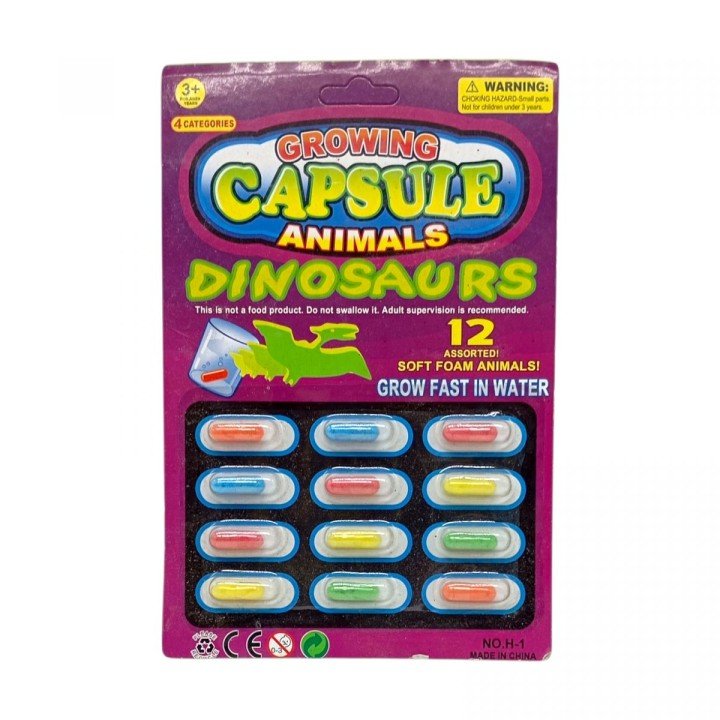 Зростайки в капсулі на планшетці (ДИНОЗАВРИ)