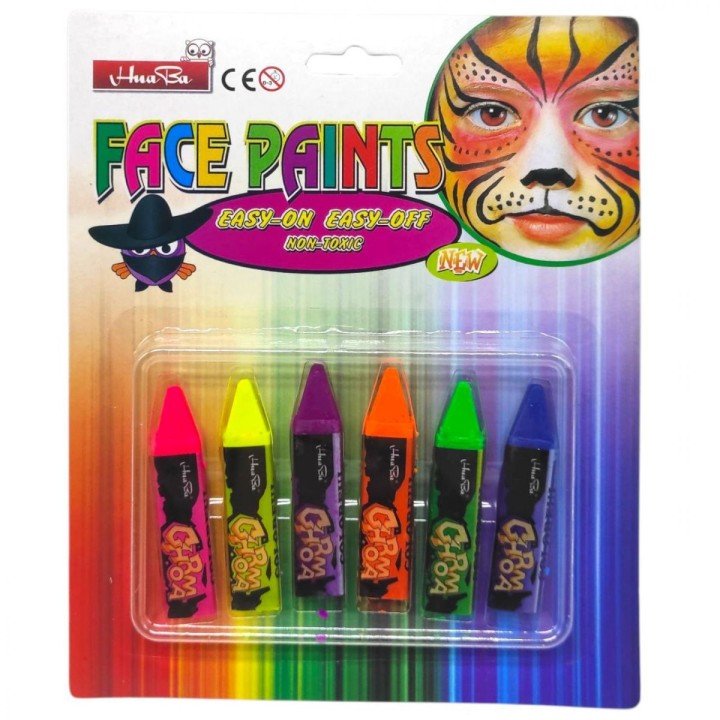 Фарба для аквагриму 6 шт