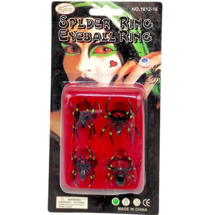 Каблучка "Павук" 4шт м.1812-16