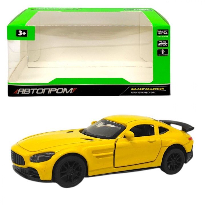 Машинка металева "Автопром. МЕРСЕДЕС КУПЕ" (ЖОВТИЙ)