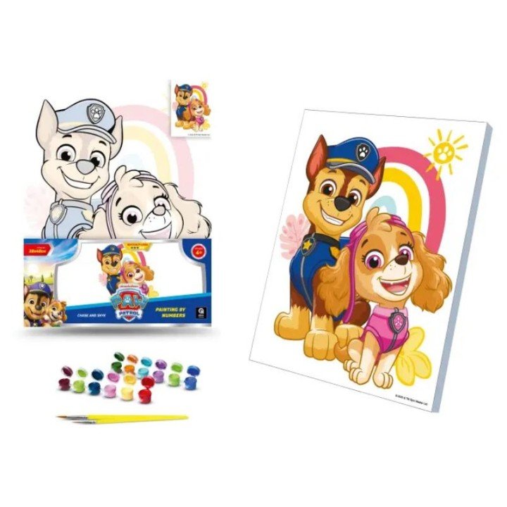 НАБІР ДЛЯ РОЗПИСУ ПО НОМЕРАХ 30Х40 СМ "ГОНЧИК І СКАЙ"