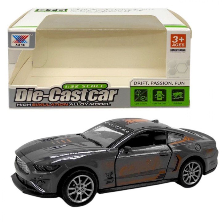 Машинка 1:32 металева MUSTANG COBRA (СІРИЙ)