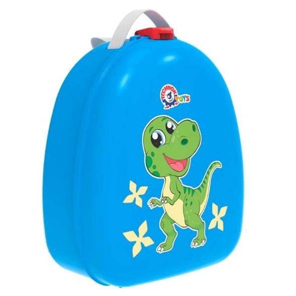 Рюкзак пластиковий, БЛАКИТНИЙ ДИНОЗАВР