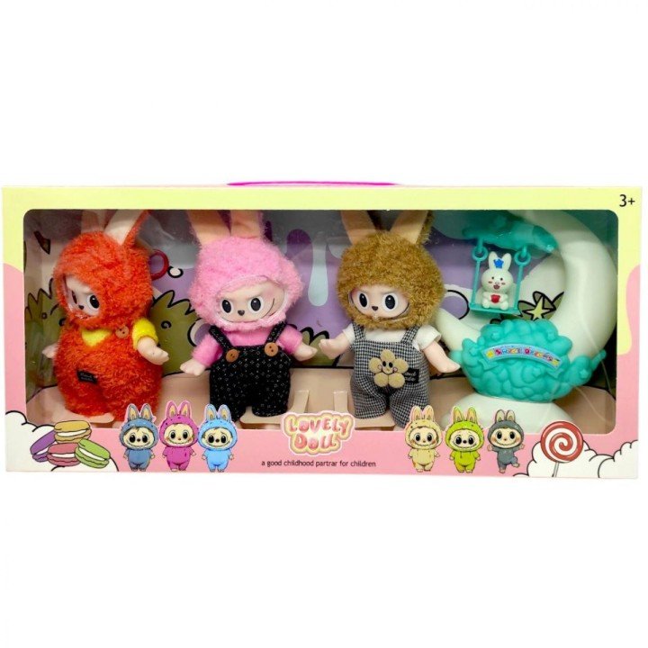 Іграшка-персонаж у костюмі "Лабубу/Labubu", 3 шт